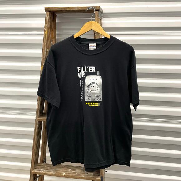 Vintage Western Union Old Tech Phone Promo Graphic T-shirt - Picture 1 of 4